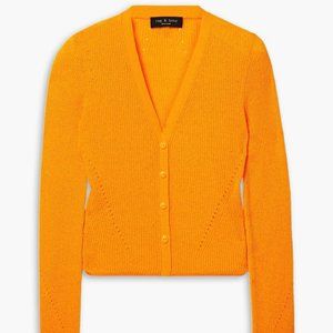 Rag & Bone orange Soleil cardigan, size M